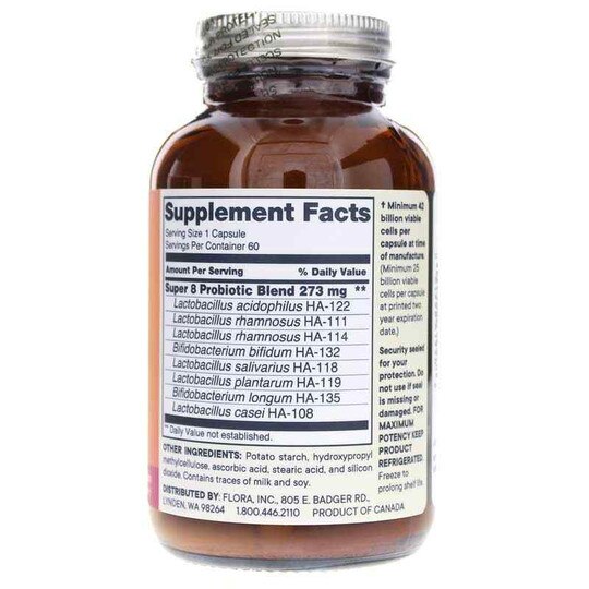 Super 8 Hi-Potency Probiotic 42 Billion Cells, FL